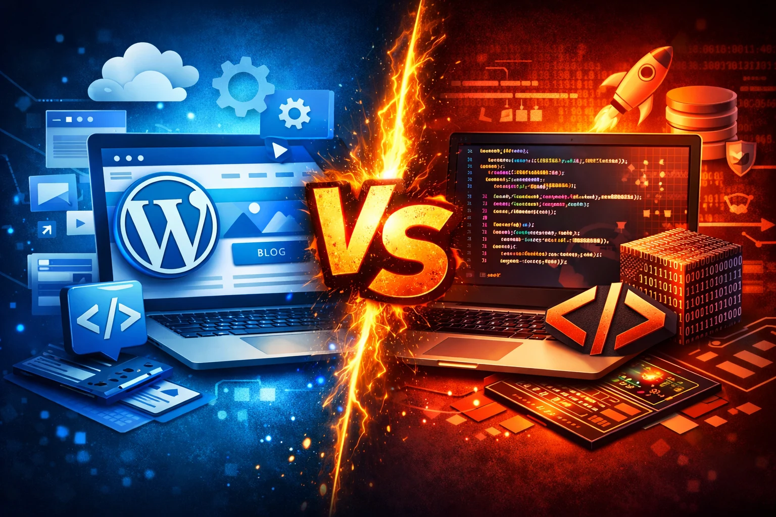 مقایسه سایت وردپرسی و اختصاصی